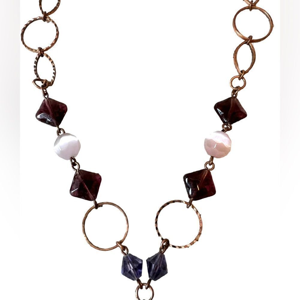 Gemstone Statement Necklace Set - Picture 3 of 14